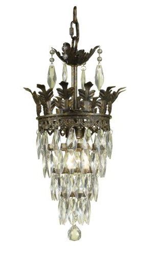 Amazon: Af Lighting 7507 1h Sovereign Candle Base Mini For Trendy Antique Gold 18 Inch Four Light Chandeliers (View 11 of 20)