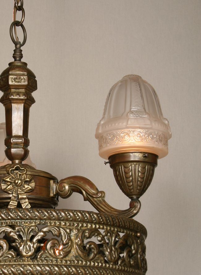 Best And Newest European Antique Brass Six Light Chandelier, C (View 10 of 20)