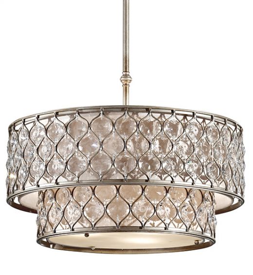 Burnished Silver 25 Inch Four Light Chandeliers Within Widely Used F2707 6bus 6 Light Chandelier Burnished Silver – Snippets (View 13 of 20)