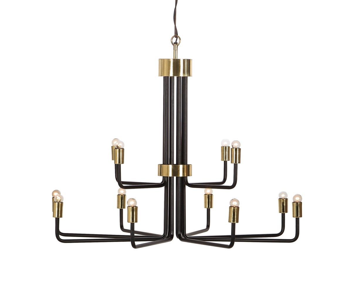 Chandelier Intended For Black And Brass 10 Light Chandeliers (View 9 of 20)