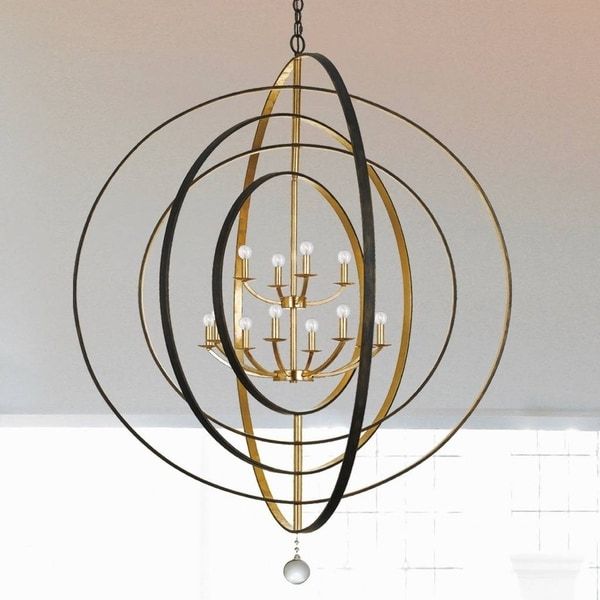 Current Shop 12 Light English Bronze/antique Gold Chandelier – On For Antique Gild One Light Chandeliers (View 11 of 20)