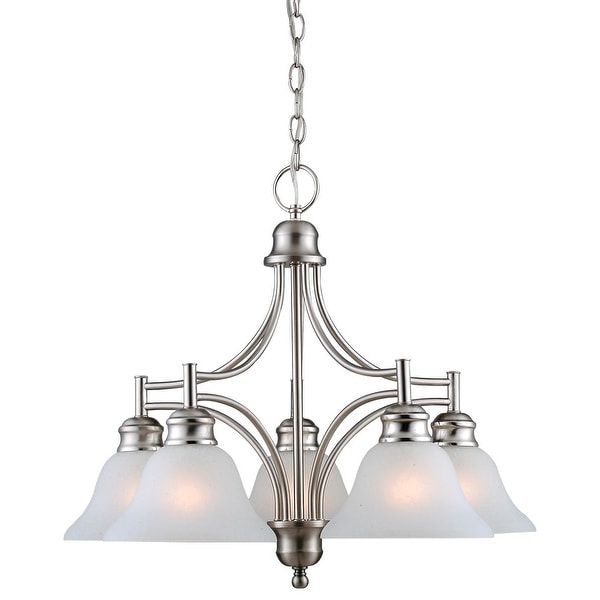 Design House 510255 Bristol Traditional / Classic 5 Light Inside Preferred Satin Nickel Five Light Single Tier Chandeliers (View 13 of 20)