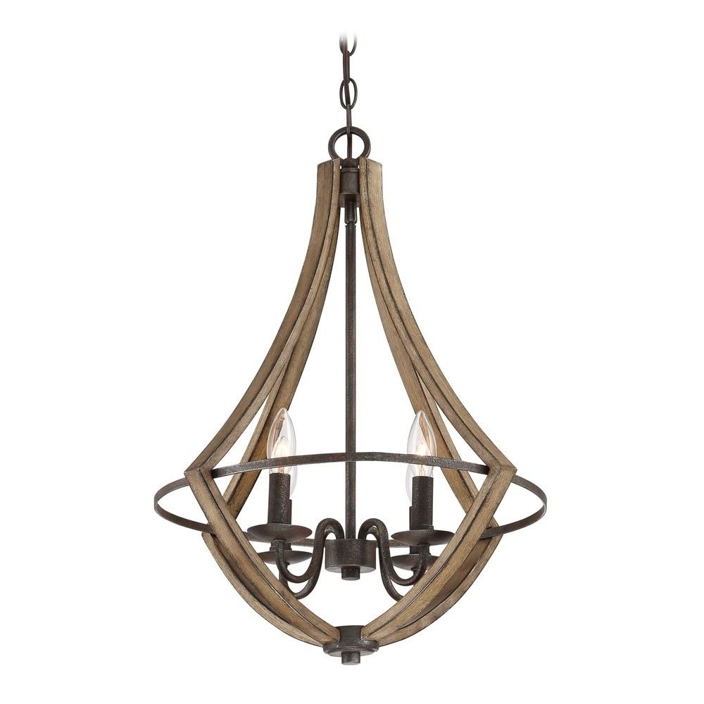Fashionable Lodge / Rustic / Cabin Pendant Light Black Shire Within Rustic Black 28 Inch Four Light Chandeliers (View 11 of 20)