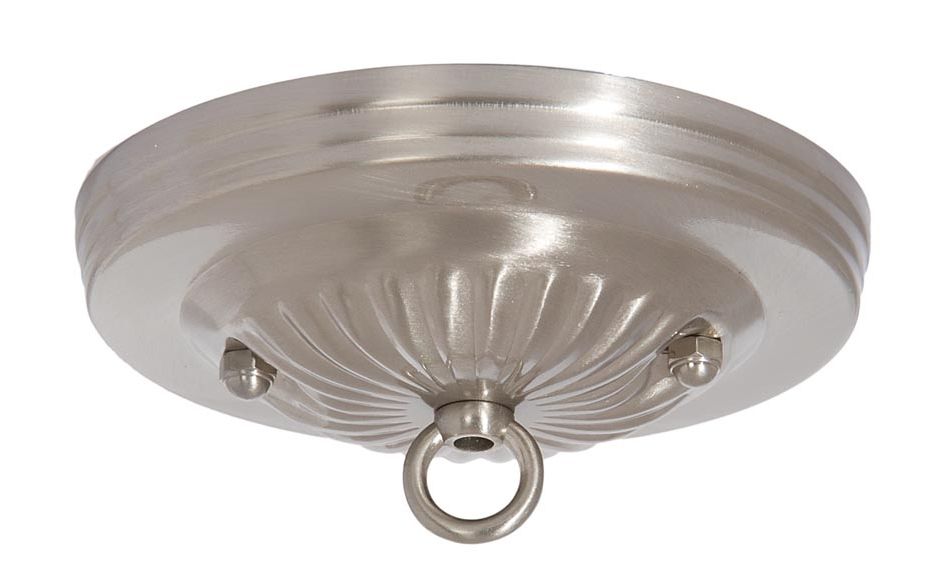 Favorite Steel Lighting Canopy Kit W/satin Nickel Finish, 5 1/4 Dia Within Steel 13 Inch Four Light Chandeliers (View 12 of 20)