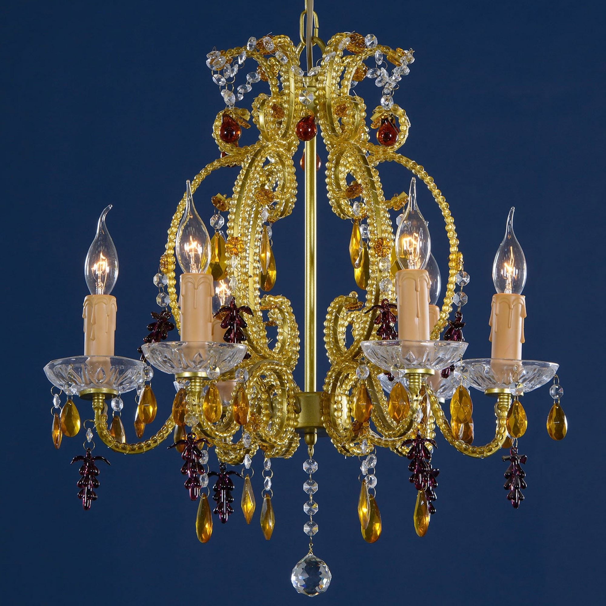 French Intended For Popular Antique Gold 18 Inch Four Light Chandeliers (View 18 of 20)