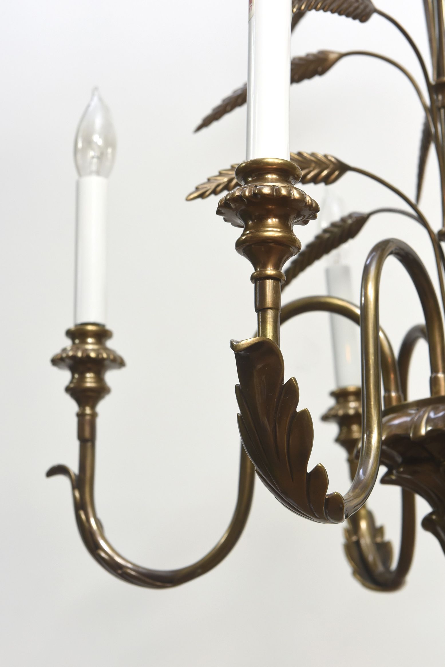 Most Recent Contemporary Brass Wheat Chandelier – Appleton Antique Intended For Antique Brass Seven Light Chandeliers (View 5 of 20)