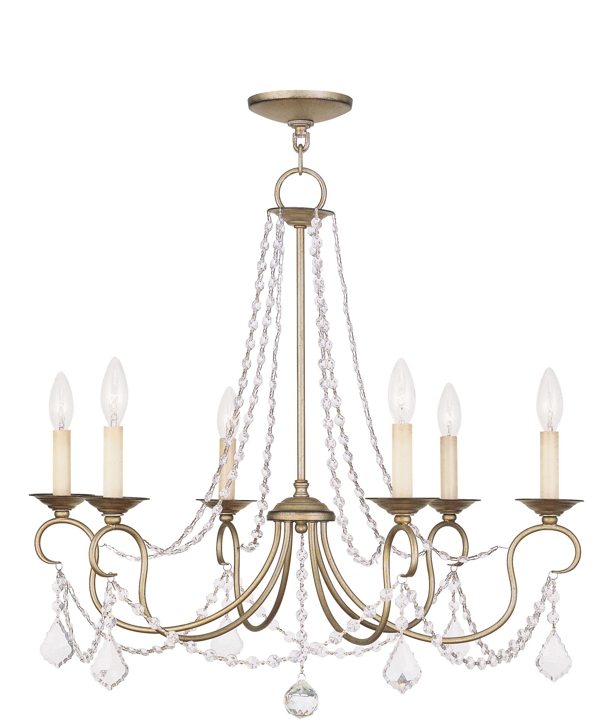 Most Recently Released Livex Lighting Pennington Chandelier Hand Painted Antique Throughout Four Light Antique Silver Chandeliers (View 5 of 20)