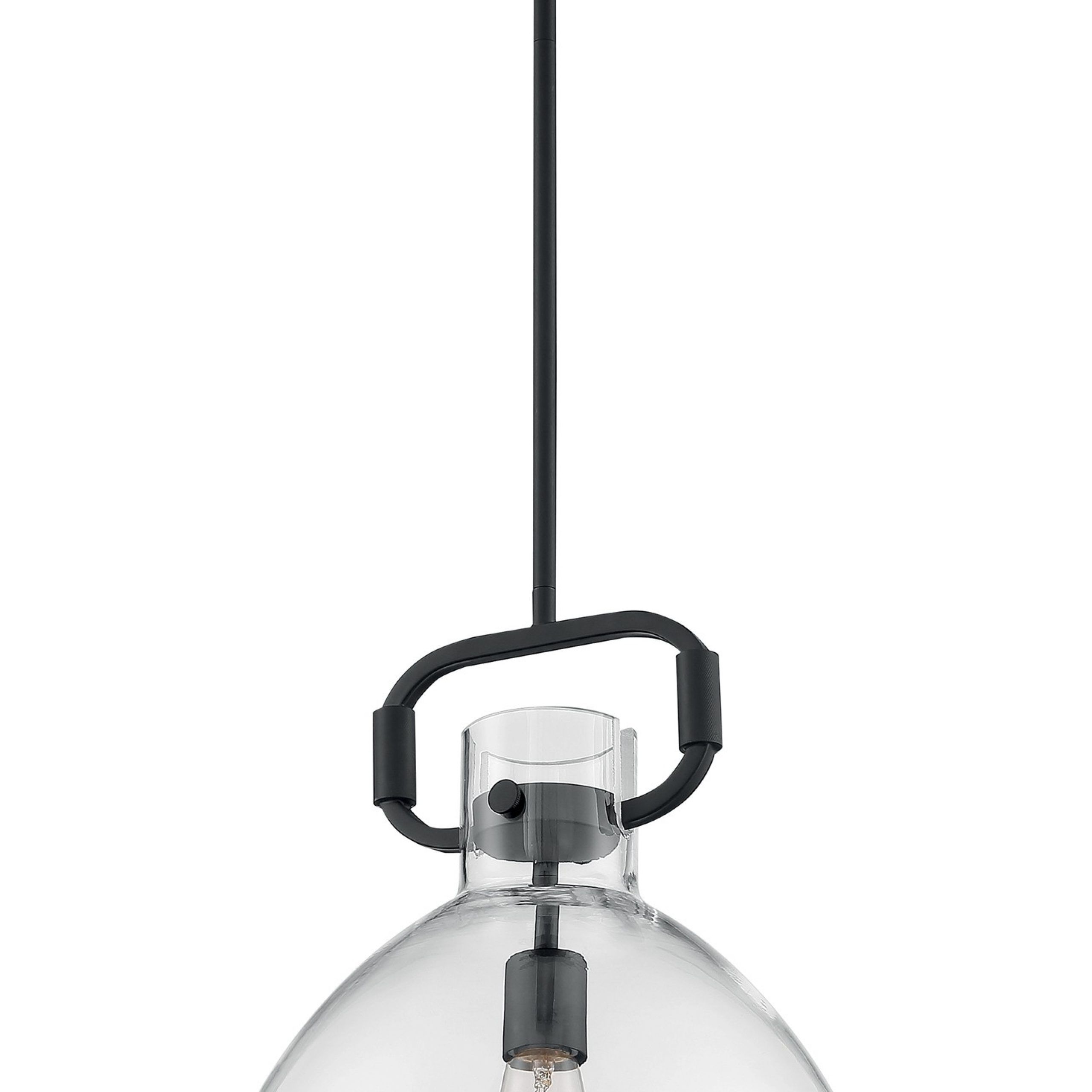 Most Recently Released Matte Black Nine Light Chandeliers In Nuvo Lighting 60/7152 Teresa 1 Light Bell Pendant Fixture (View 12 of 20)