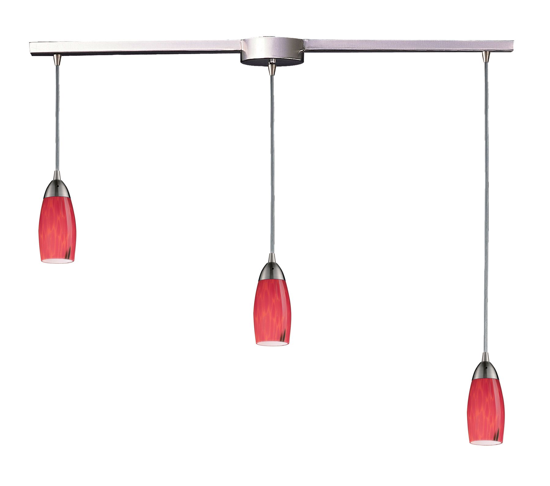 Multicolor 15 Inch Six Light Chandeliers Intended For Best And Newest Elk Lighting 110 3l Fr Milan Linear Multi Pendant Ceiling (View 5 of 20)