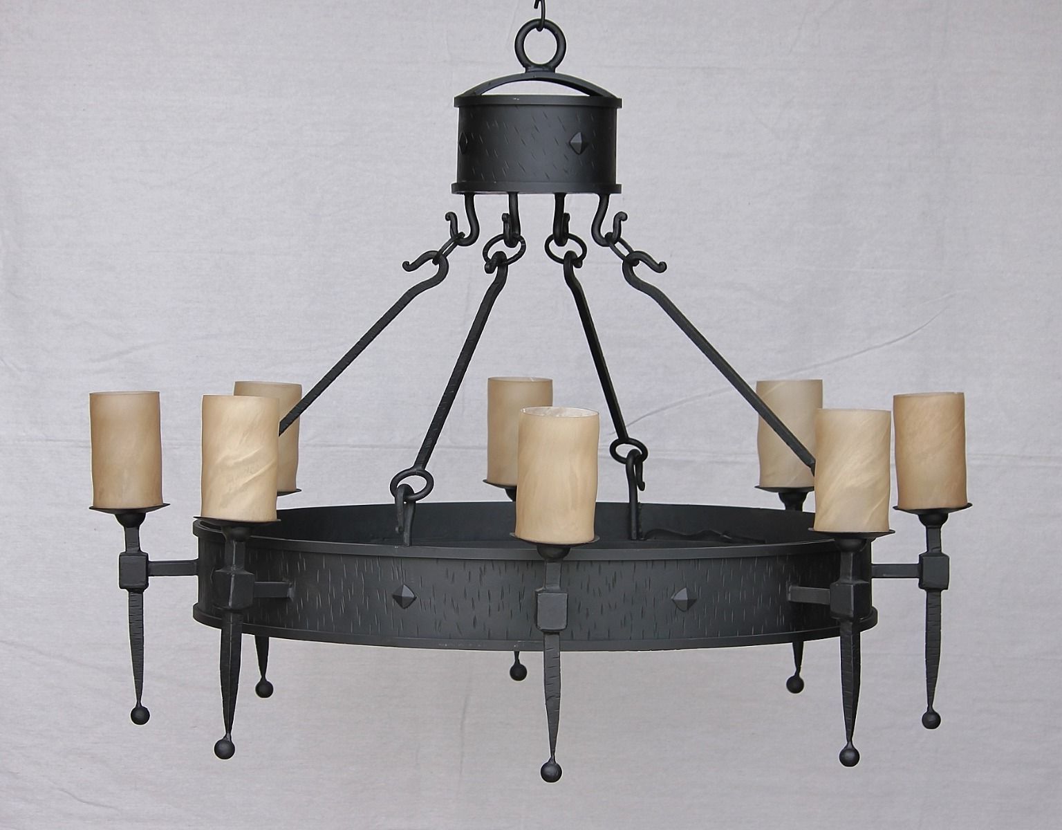 Newest Black Iron Eight Light Chandeliers Within Lights Of Tuscany 1936 8 Old World Spanish Wrought Iron (View 19 of 20)