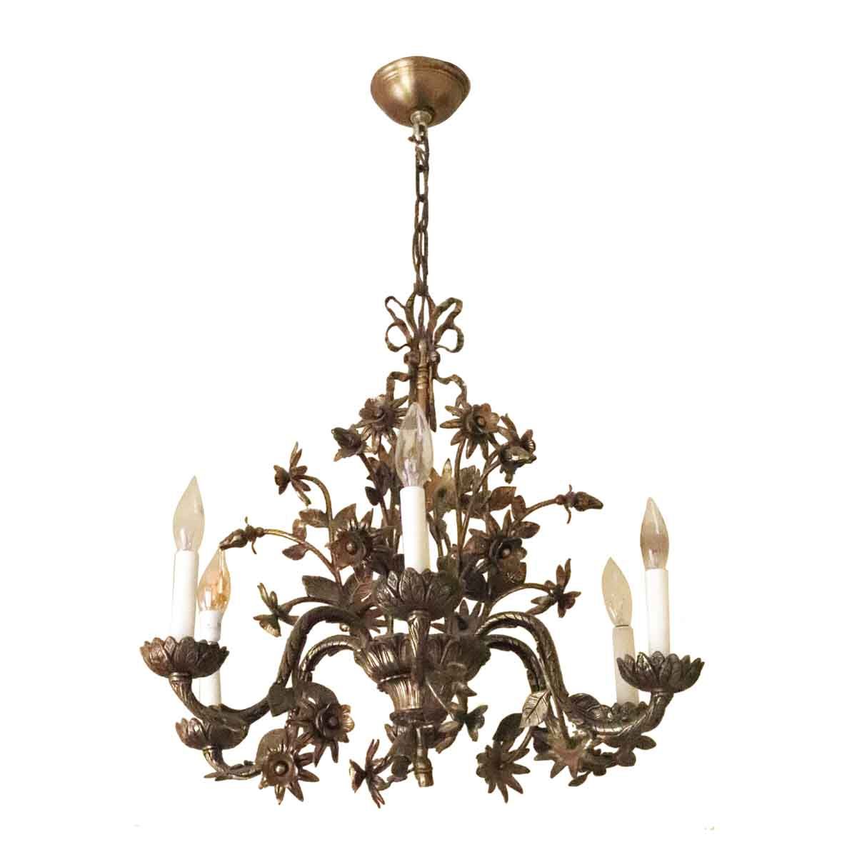 Olde Intended For Popular Natural Brass Six Light Chandeliers (View 4 of 20)