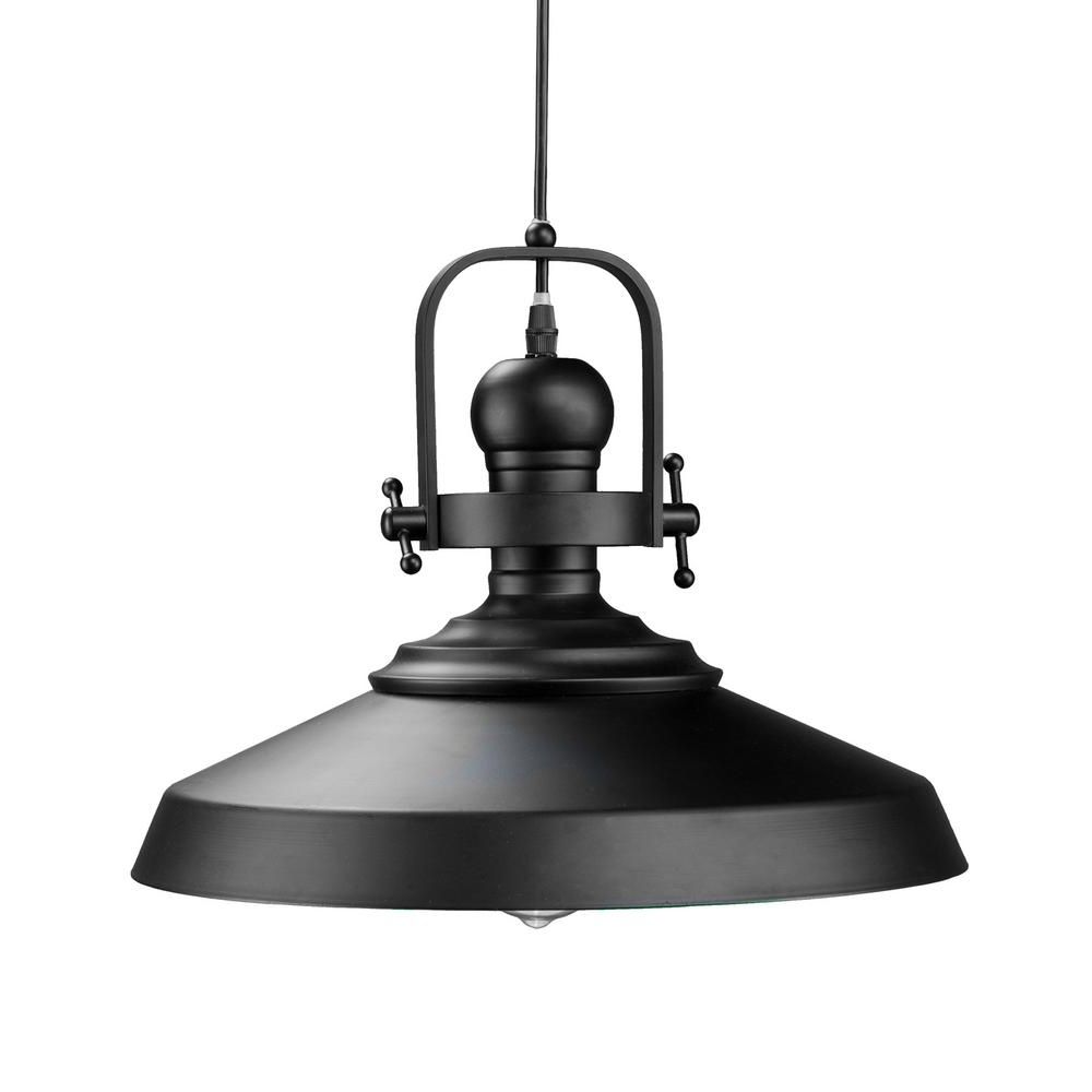 Unbranded Dido 1 Light Matte Black Pendant Lamp Hd88159 Pertaining To Widely Used Matte Black Three Light Chandeliers (View 9 of 20)