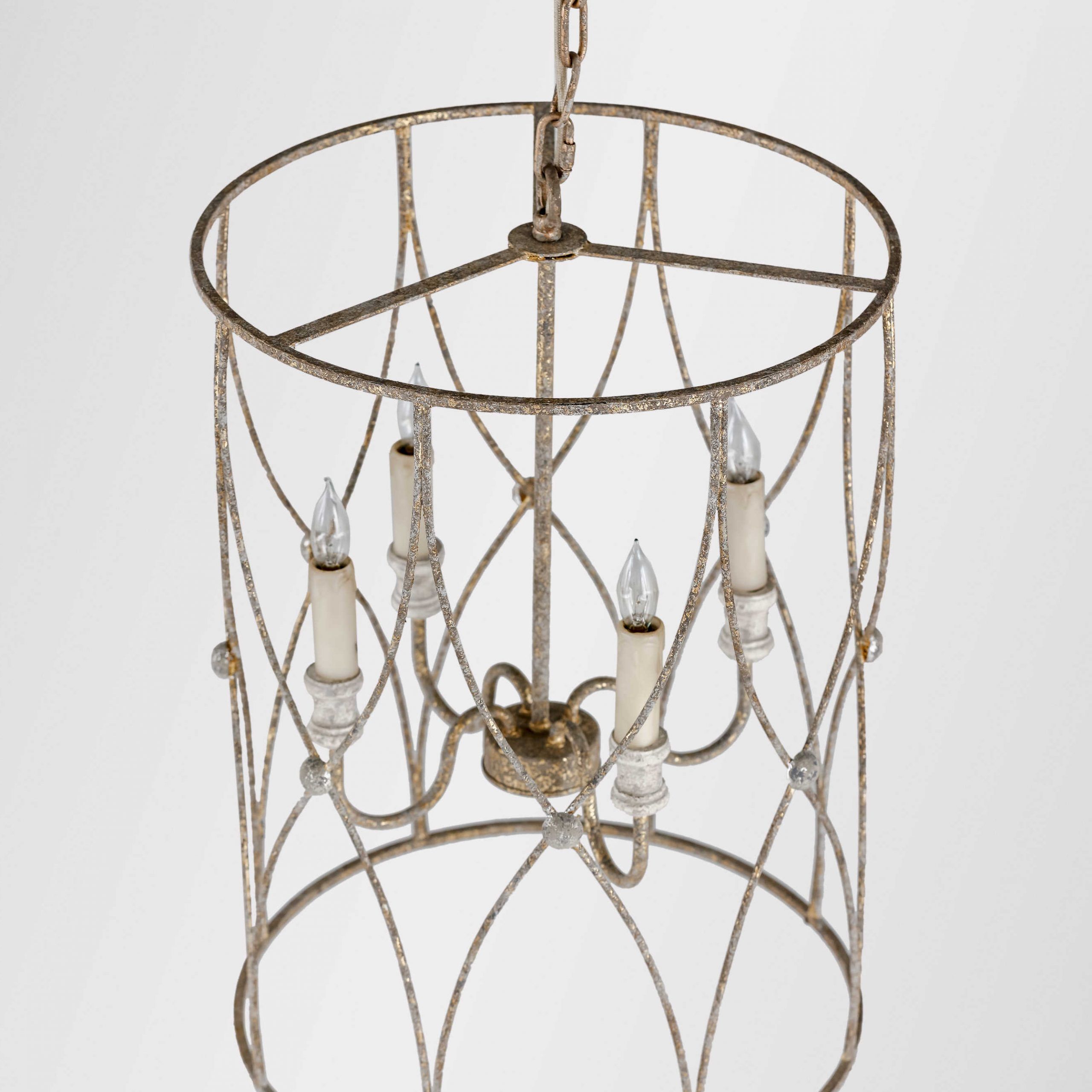 Well Known Gabby Leah Antique Gold, Antique Silver & Vintage White Throughout Antique Gold 13 Inch Four Light Chandeliers (View 5 of 20)
