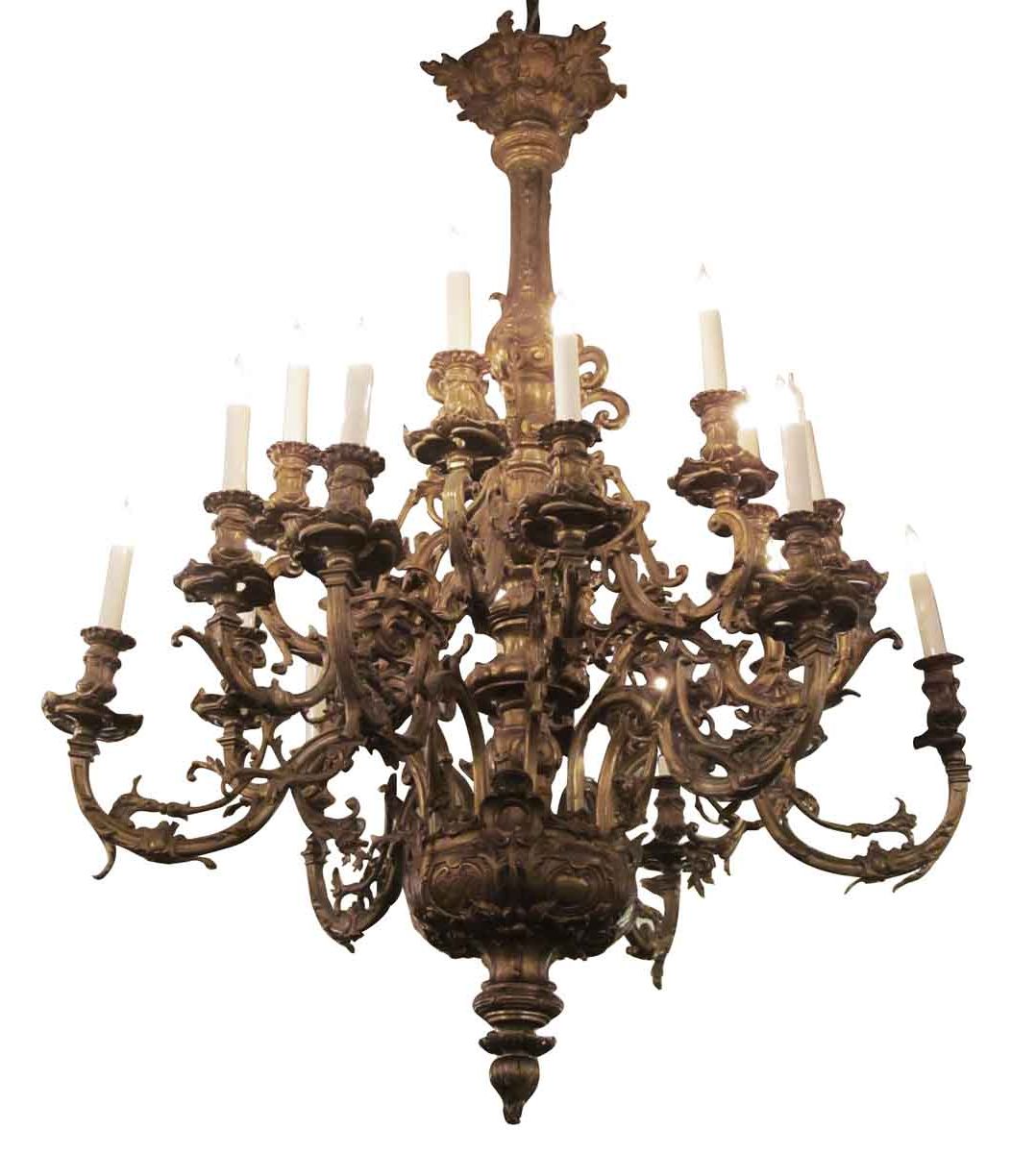 Widely Used Grand 18 Arm Antique Gilded French Bronze Chandelier Within Antique Brass Seven Light Chandeliers (View 9 of 20)