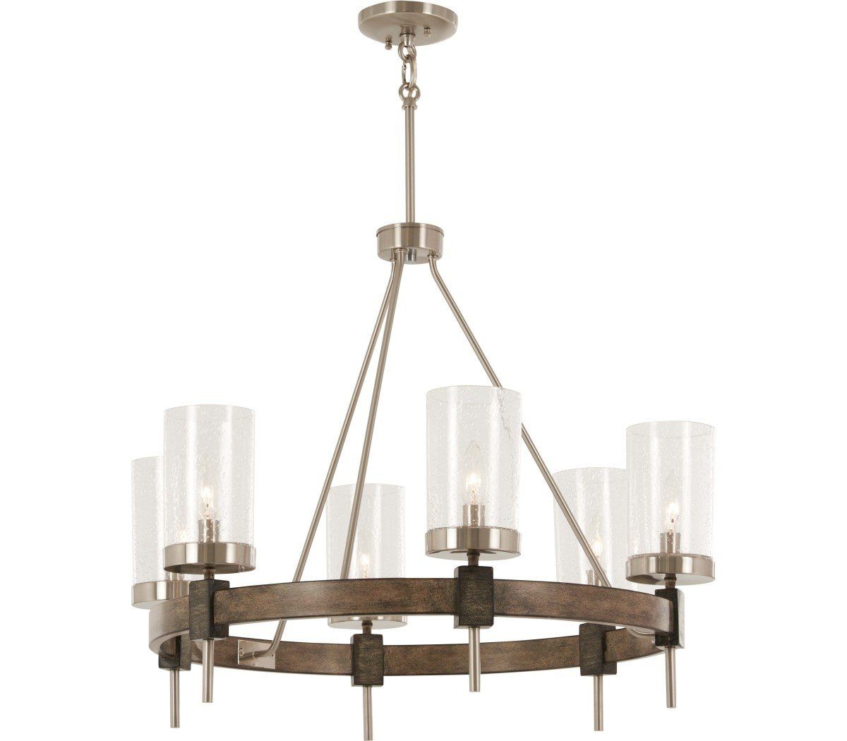 Widely Used Minka Lavery 4638 106 Bridlewood 8 Light Stone Grey Inside Stone Grey With Brushed Nickel Six Light Chandeliers (View 5 of 20)