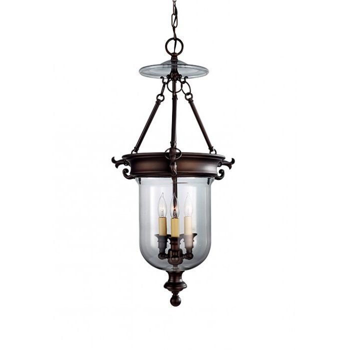 2020 Bronze With Clear Glass Pendant Lights Inside "wresthill Hall" Antique Bronze Glass Dome Candle Ceiling (View 19 of 20)