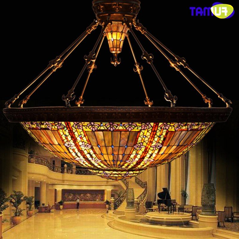 2020 Fumat Stained Glass Chandelier European Classic Baroque Inside Art Glass Chandeliers (View 4 of 20)