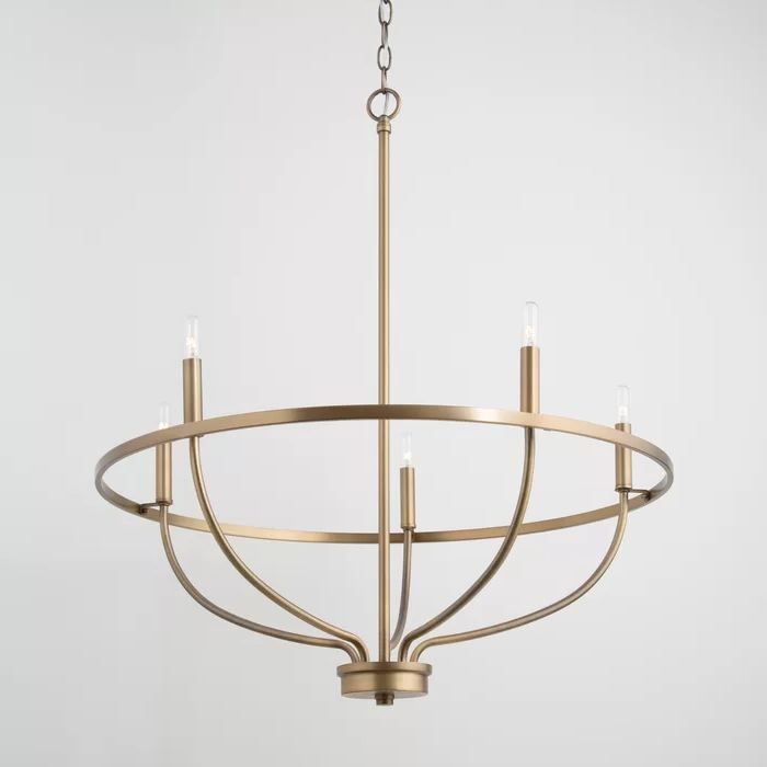 2020 Montclaire 5 – Light Unique / Statement Wagon Wheel Pertaining To Brass Wagon Wheel Chandeliers (View 14 of 20)
