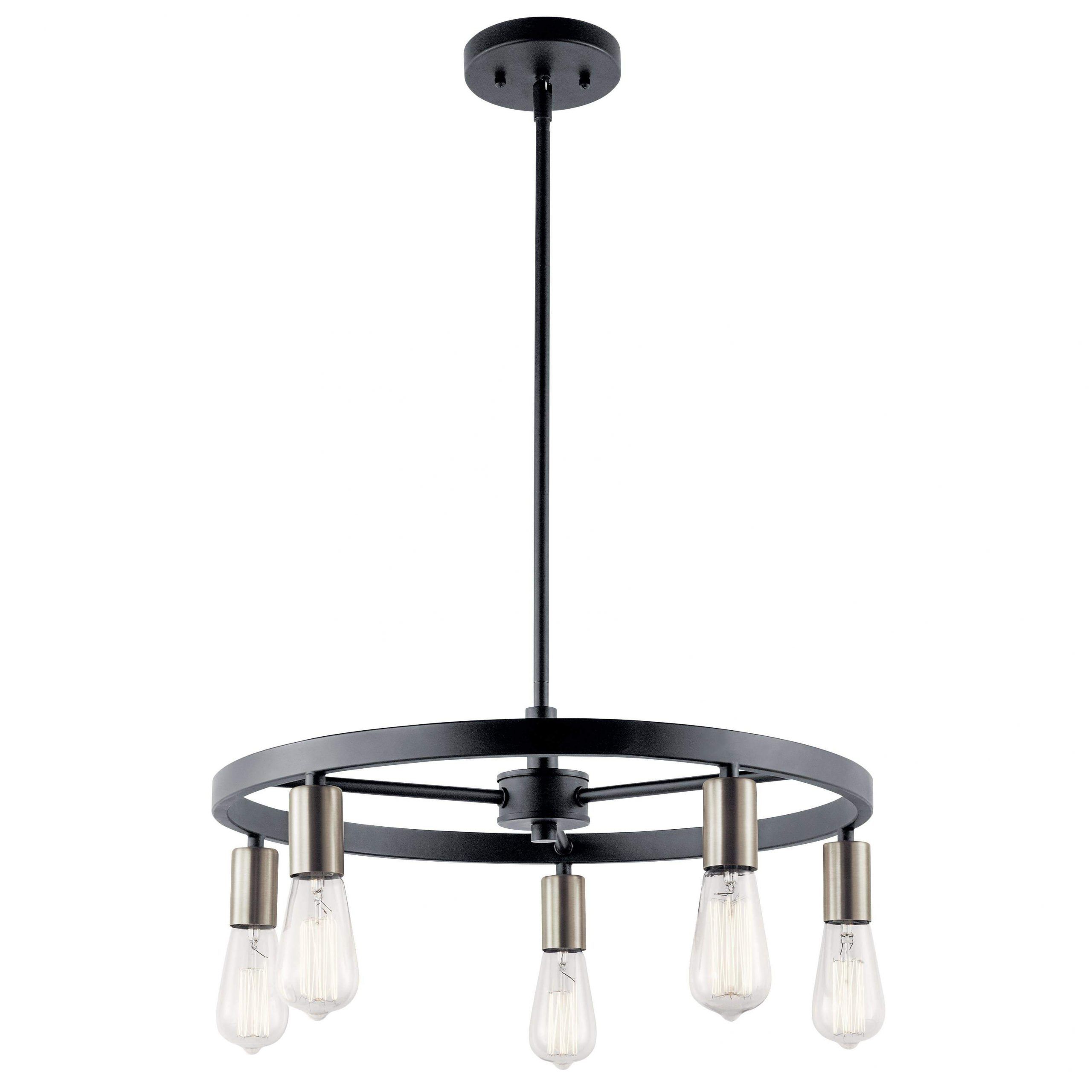 5 Light Within Well Known Matte Black Chandeliers (View 4 of 20)