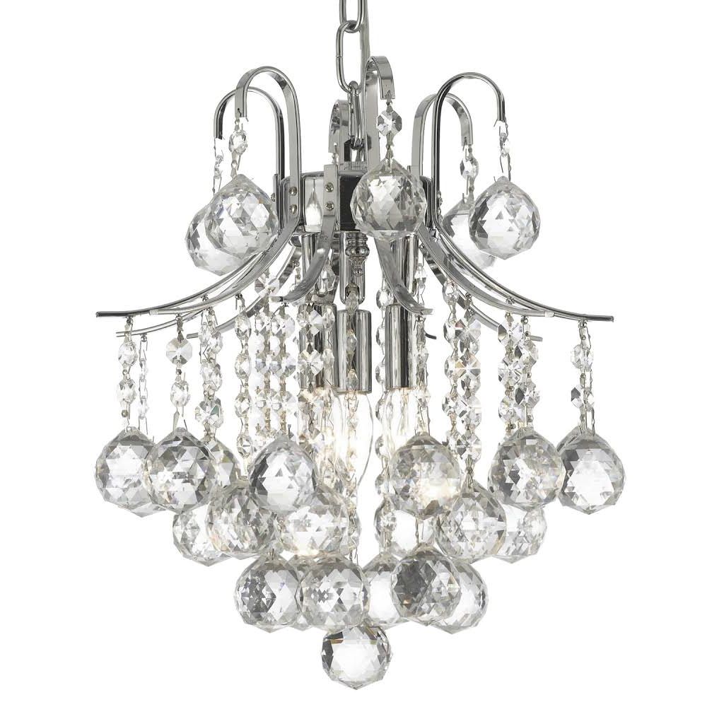 Best And Newest French Empire Crystal Chandelier Silver 3 Lights – Walmart Intended For Soft Silver Crystal Chandeliers (View 11 of 20)