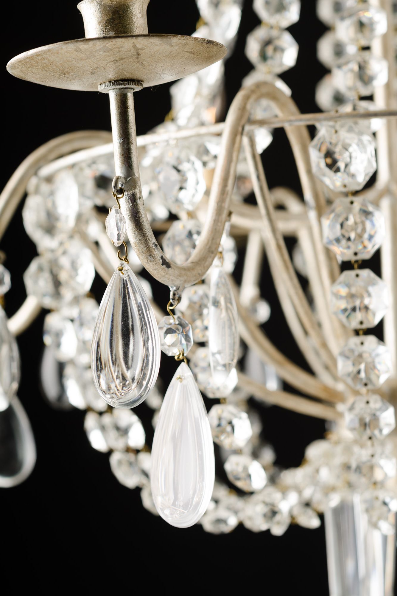 Best And Newest Silver Leaf Chandeliers With Regard To Versailles Silver Leaf Crystal Chandelier (View 14 of 20)