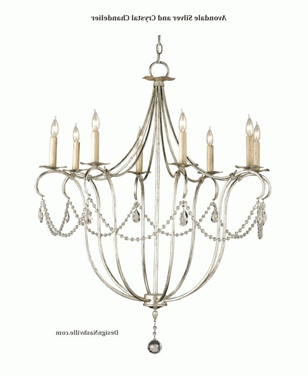 Best And Newest Soft Silver Crystal Chandeliers For Avondale Silver And Crystal Chandelier (View 4 of 20)