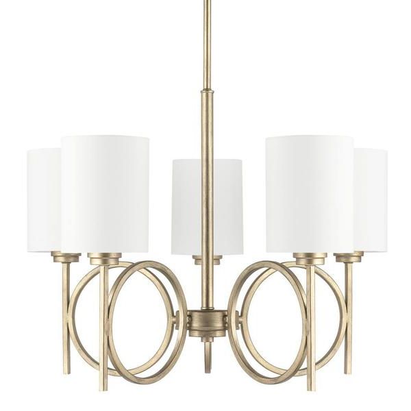 Best And Newest Winter Gold Chandeliers Pertaining To Shop Capital Lighting Halo Collection 5 Light Winter Gold (View 11 of 20)