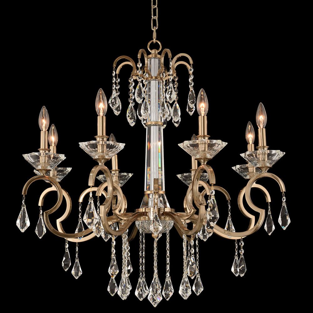 Champagne Glass Chandeliers In Preferred Allegri 031651 038 Fr001 Valencia Brushed Champagne Gold (View 2 of 20)