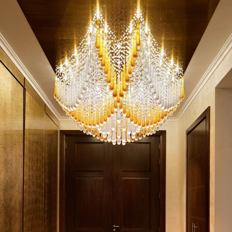 Fashionable Art Glass Chandeliers Pertaining To Custom Modern Glass Chandelier – Art Glass Chandeliers (View 9 of 20)