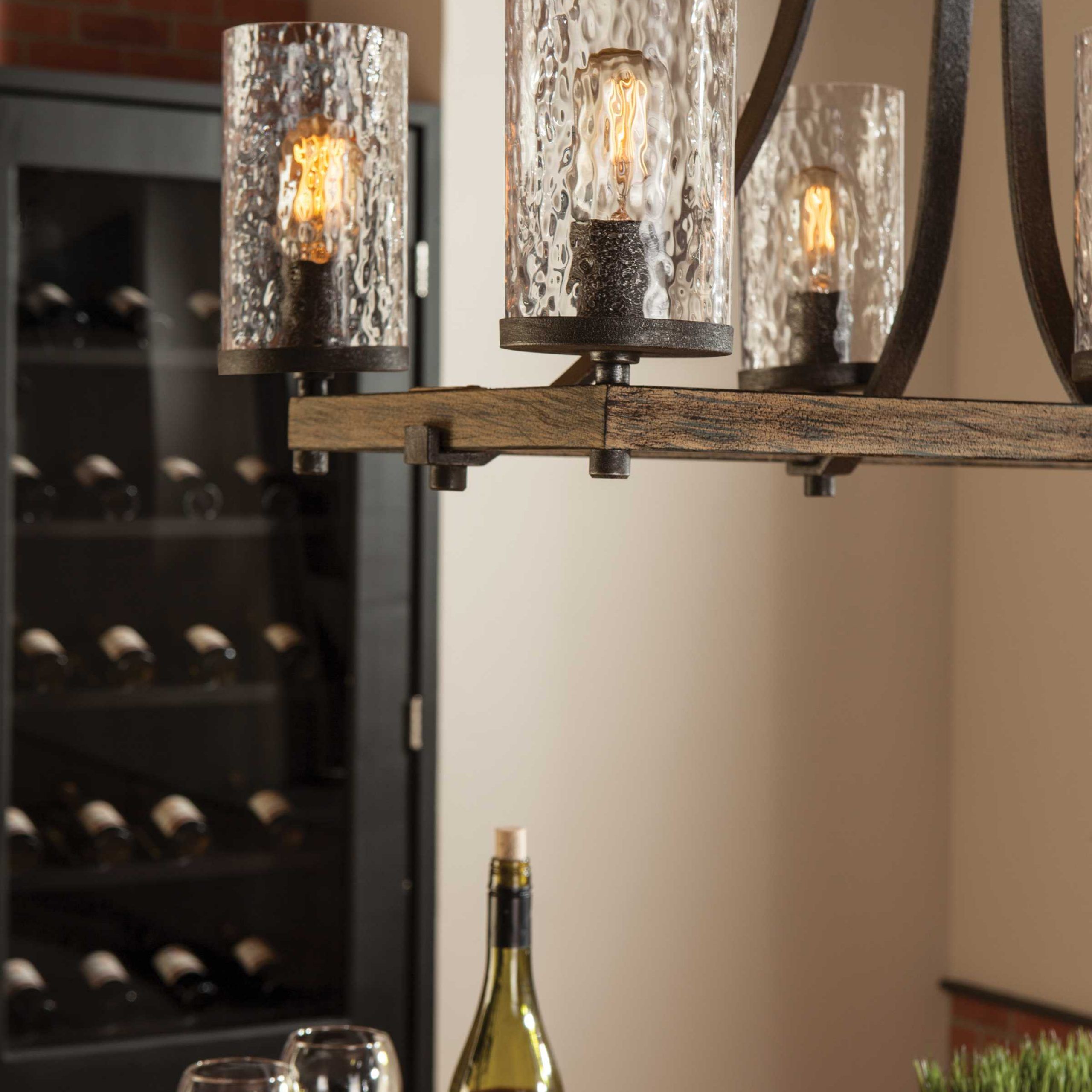 Fashionable Feiss Angelo Distressed Weathered Oak / Slate Grey Metal With Regard To Weathered Oak Kitchen Island Light Chandeliers (View 15 of 20)