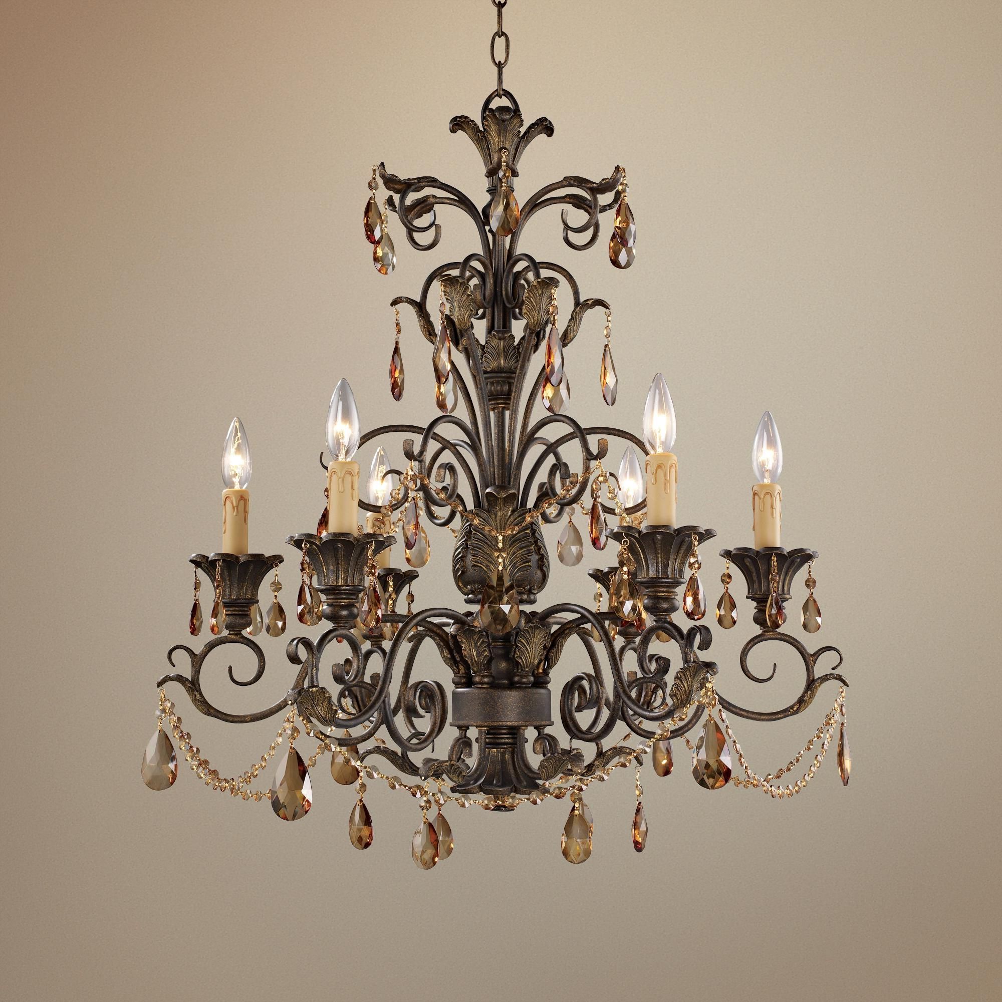 Lamps Throughout Roman Bronze And Crystal Chandeliers (View 3 of 20)