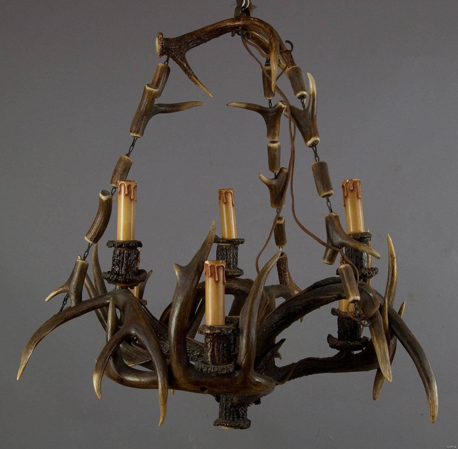 Latest Rustic Black Chandeliers Intended For Rustic Black Forest Antler Chandelier For Sale At 1stdibs (View 16 of 20)