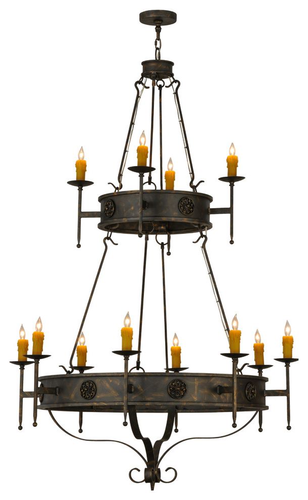 Marquette Two Tier Traditional Chandeliers In Most Recently Released Lorenzo 12 Light Two Tier Chandelier – Traditional (View 1 of 20)