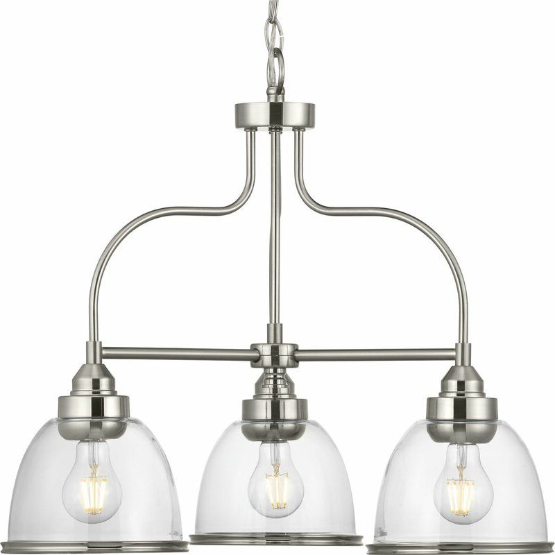 Most Current Gray And Nickel Kitchen Island Light Pendants Lights Pertaining To Breakwater Bay Chaya 3 – Light Kitchen Island Linear (View 17 of 20)
