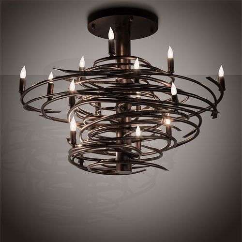 Most Current Meyda Tiffany 214928 Cyclone Modern Mahogany Bronze With Mahogany Wood Chandeliers (View 12 of 20)