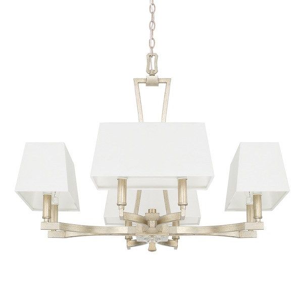 Most Current Shop Capital Lighting Westbrook Collection 8 Light Winter Inside Winter Gold Chandeliers (View 16 of 20)