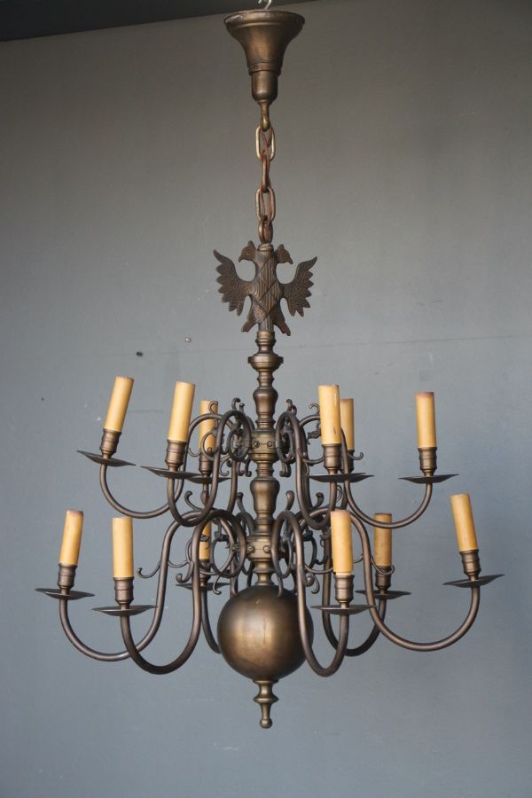 Most Popular Bronze Round 2 Tier Chandeliers For Buy 12 Arm Bronze Chandelier 2 Tier Eagle From Antiques (View 14 of 20)