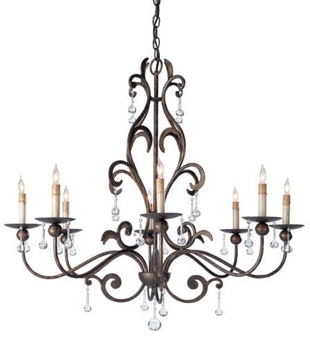 Most Recent Cupertino Chandeliers Throughout Currey & Company 9380 Pompeii 8 Light 35 Inch Cupertino (View 2 of 20)