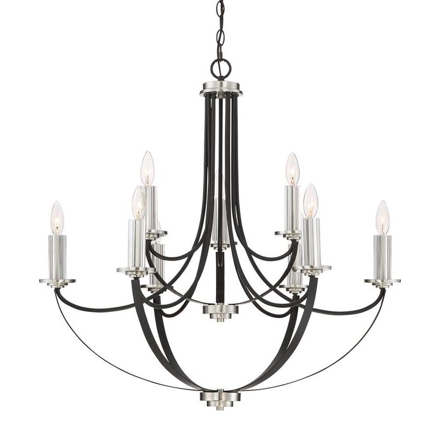 Most Recent Quoizel Alana 8 Light Rustic Black Modern/contemporary Within Black Modern Chandeliers (View 8 of 20)