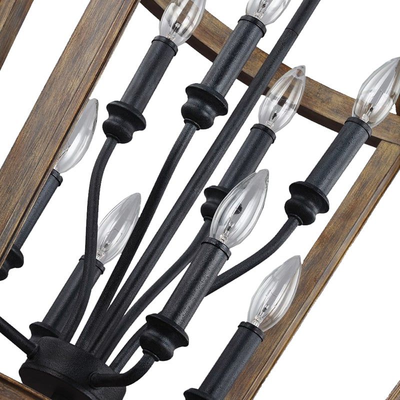 Most Recently Released Feiss Light Chandelier In Weathered Oak Wood With Weathered Oak Wood Chandeliers (View 14 of 20)