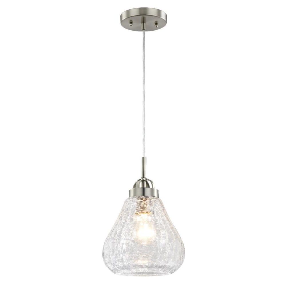 Most Recently Released Westinghouse 1 Light Brushed Nickel Mini Pendant 6309100 Intended For Nickel Pendant Lights (View 14 of 20)