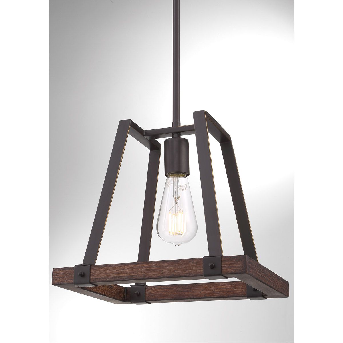 Nuvo Lighting 60/6892 Outrigger Mini Pendant Mahogany With Most Up To Date Mahogany Wood Chandeliers (View 19 of 20)