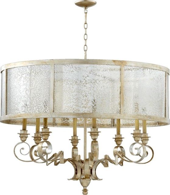 Popular Ornament Aged Silver Chandeliers Intended For Quorum Lighting 6082 8 60 Champlain Chandelier, Aged (View 20 of 20)