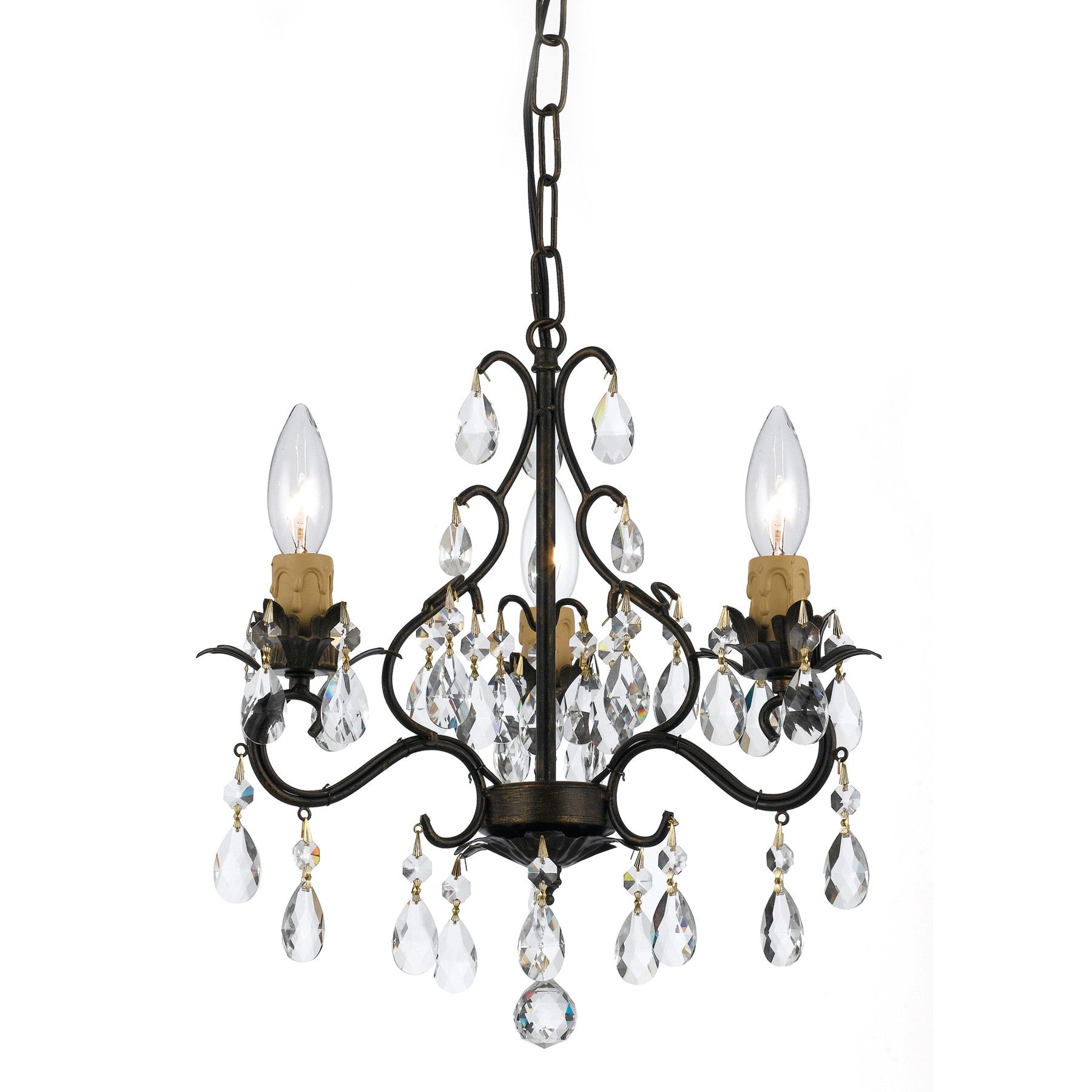 Preferred Bronze And Crystal Chandelier From France At 1stdibs With Regard To Bronze Metal Chandeliers (View 8 of 20)