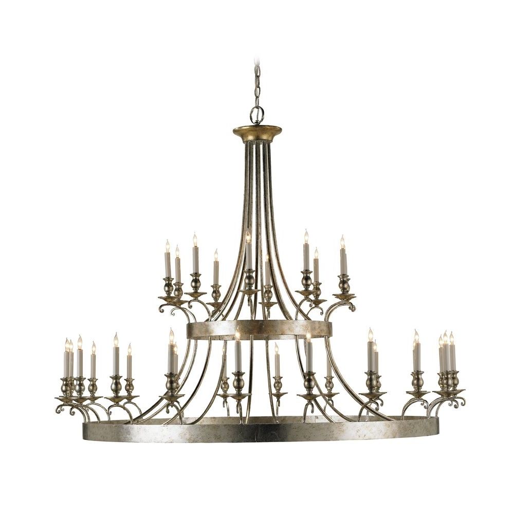 Recent Traditional Chandelier In Granello Silver Leaf Finish Intended For Silver Leaf Chandeliers (View 15 of 20)