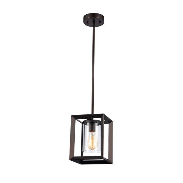 Textured Glass And Oil Rubbed Bronze Metal Pendant Lights For Recent Chloe Industrial 1 Light Oil Rubbed Bronze Pendant – Free (View 15 of 20)