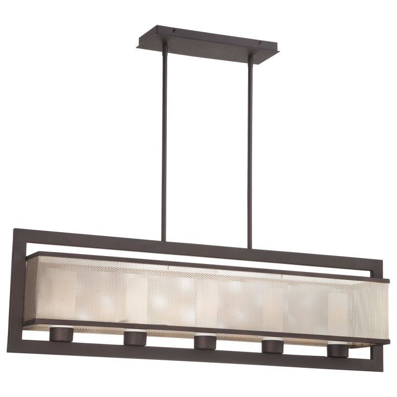 Trendy Gray And Nickel Kitchen Island Light Pendants Lights Within In Bronze W/brushed Nickel Full Size (View 8 of 20)