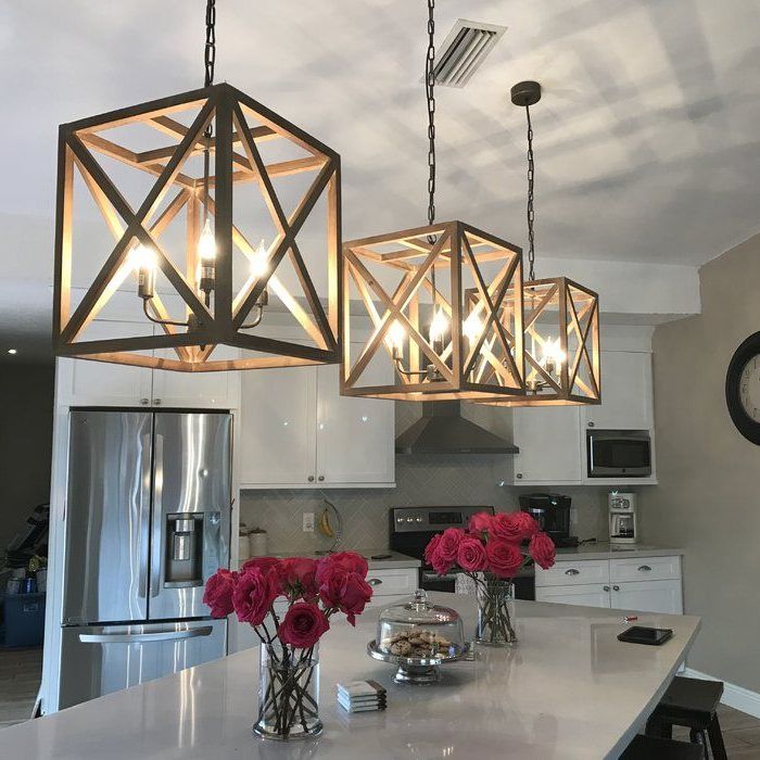 Trendy William 4 Light Square/rectangle Pendant & Reviews (View 13 of 20)
