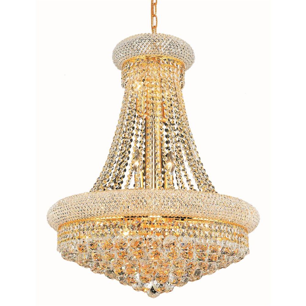 V1800d24g/rc – Elegant Lighting 1800d24g/rc Primo 14 Light Pertaining To Most Popular Royal Cut Crystal Chandeliers (View 7 of 20)