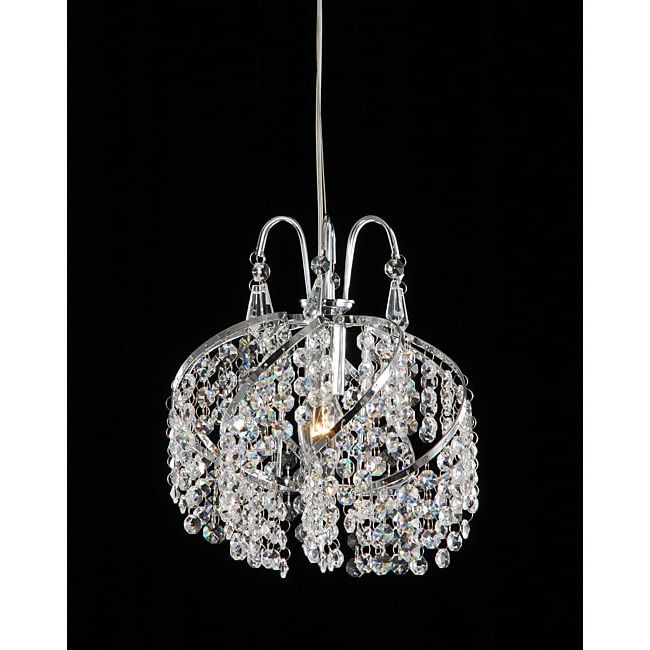 Walnut And Crystal Small Mini Chandeliers With Regard To Favorite Chrome And Crystal Mini Chandelier – Free Shipping Today (View 12 of 20)